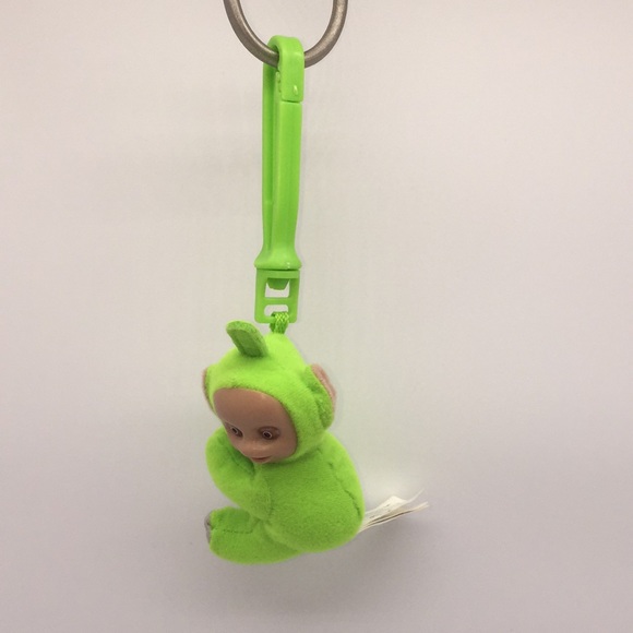 Teletubbies McDonald’s Dipsy Hugging Hugger Backpack Clip On Plush Toy Green - Picture 2 of 9